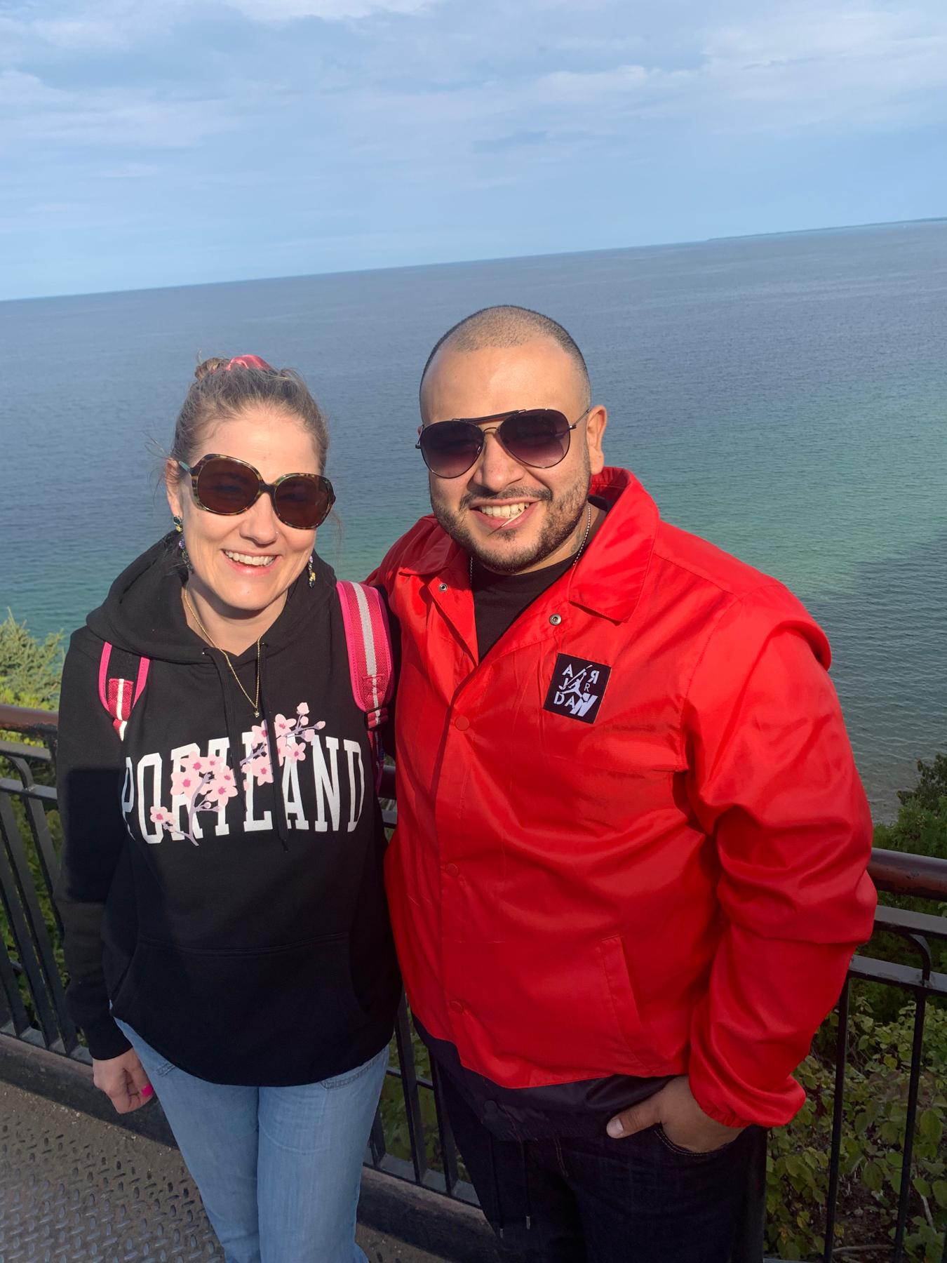 First trip to a Great Lake! Lake Huron from Mackinac Island. One of our most memorable trips ever. Can’t wait to go back First Class!