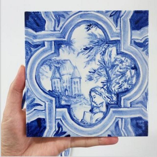 Portugal Tile Painting For Two