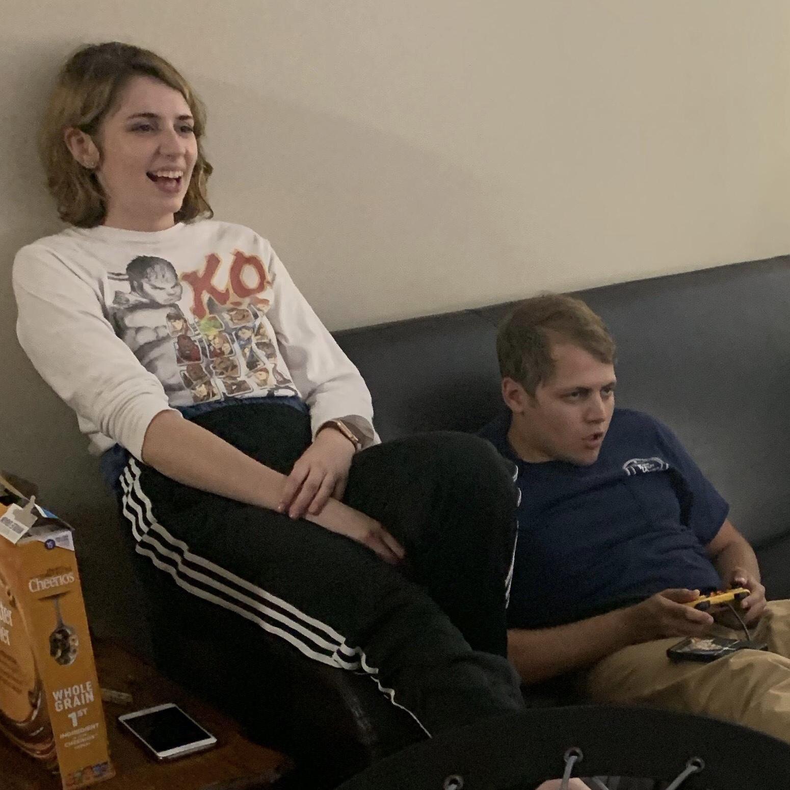 We share a love for video games (and competition)