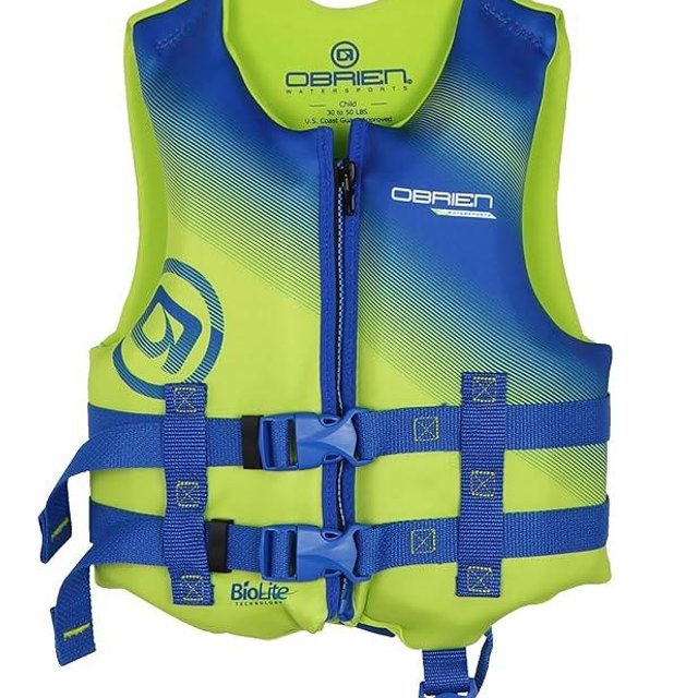O'Brien Child Life Jacket LTD Green (33–55 lbs)