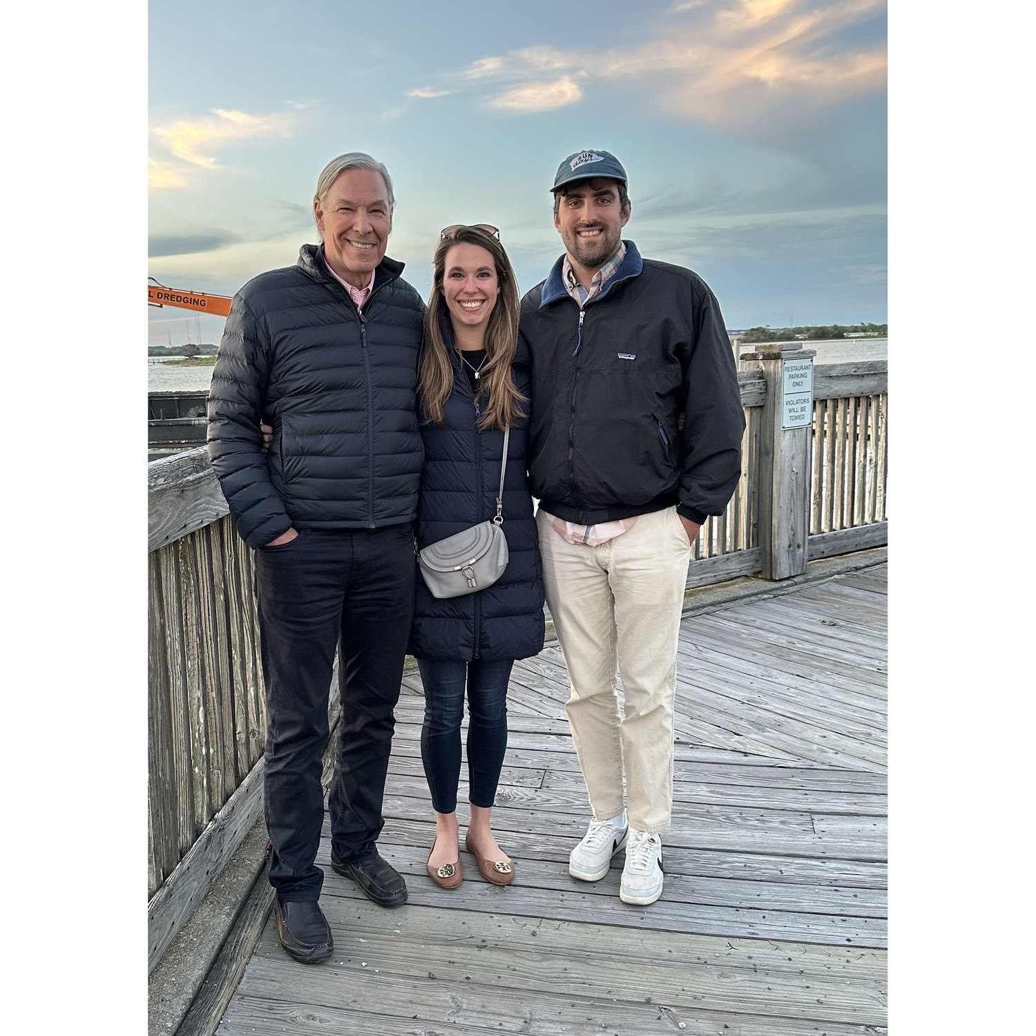 Nate, Victoria, and her dad.
