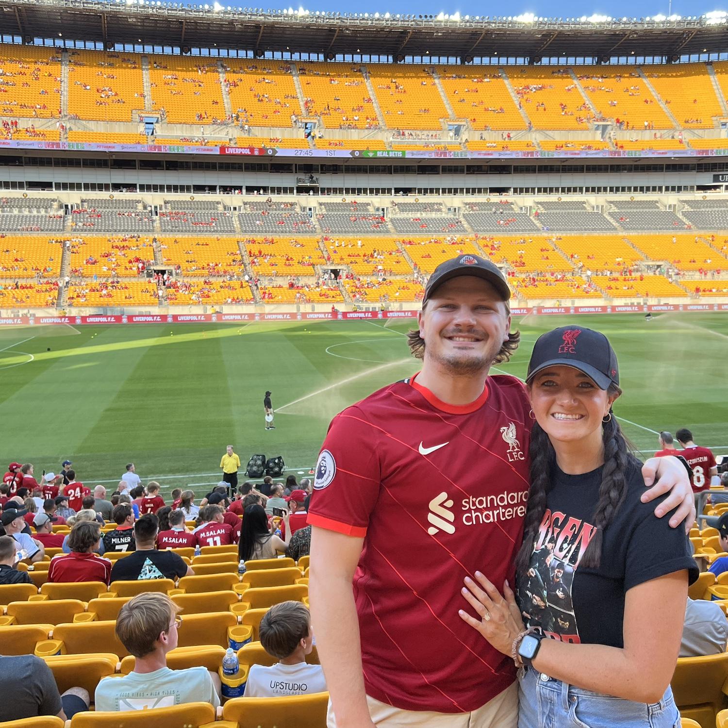 Our 1st Liverpool Soccer Game…. Pittsburg was perfect!