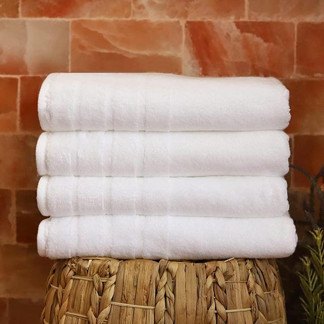 Made Here Luxury 4-Piece Bath Towel by 1888 Mills, Supporting USA Manufacturing -White