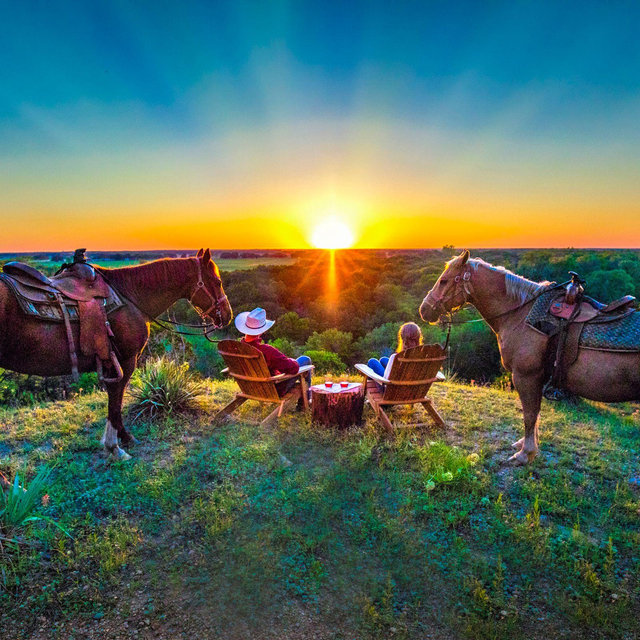 Sunset Horseback Ride by VEBO®
