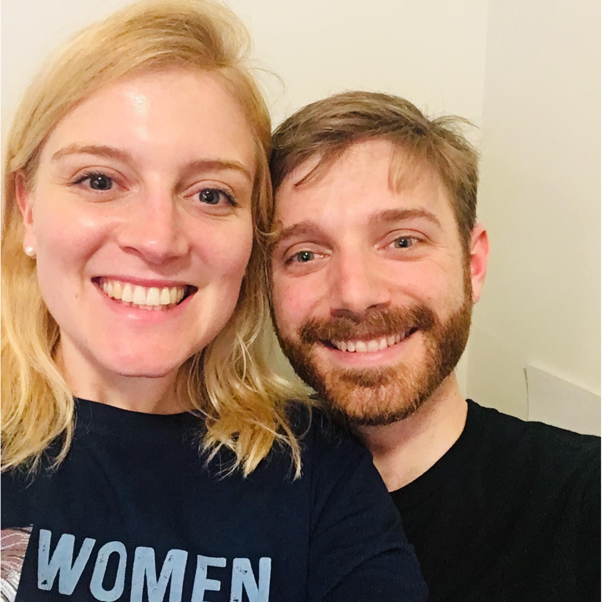 Our first photo together!