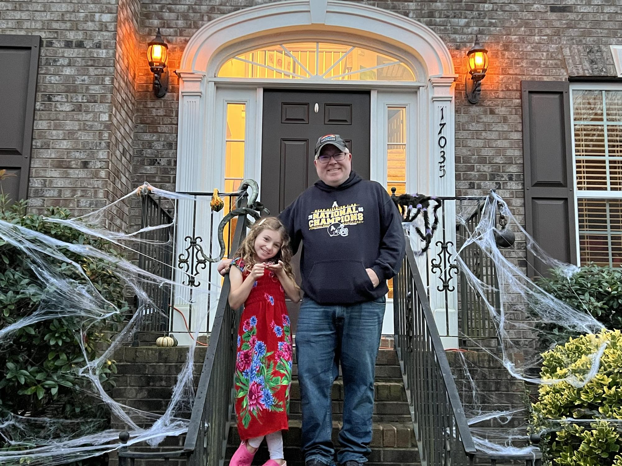 Decorating for Halloween is a big deal on Hugh Torance Parkway, we got the decorations up just in time!