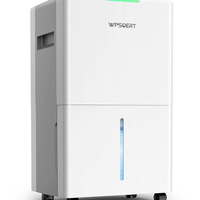 4000 sq.ft Dehumidifier for Basement, 45 Pint Dehumidifiers for Home with Drain Hose, WPSOERT Smart Compressor Dehumidifies for Large Room, Bedroom, 3 Modes, Intelligent Humidity Control, Auto Defrost