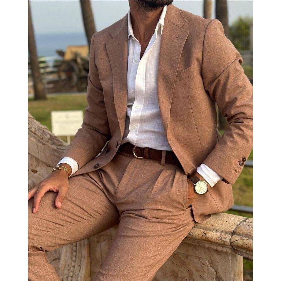 Love a brown suit!