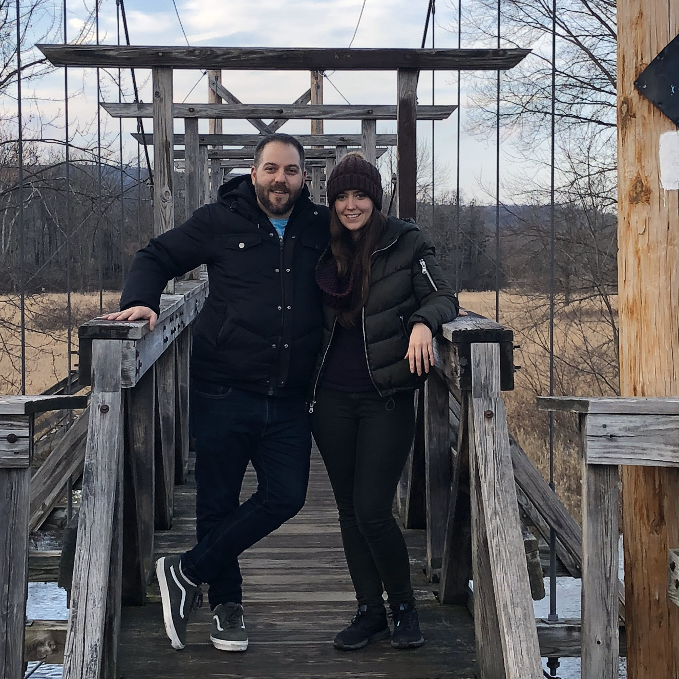 Walking the Appalachian Trail in Emily's hometown of Vernon, New Jersey.