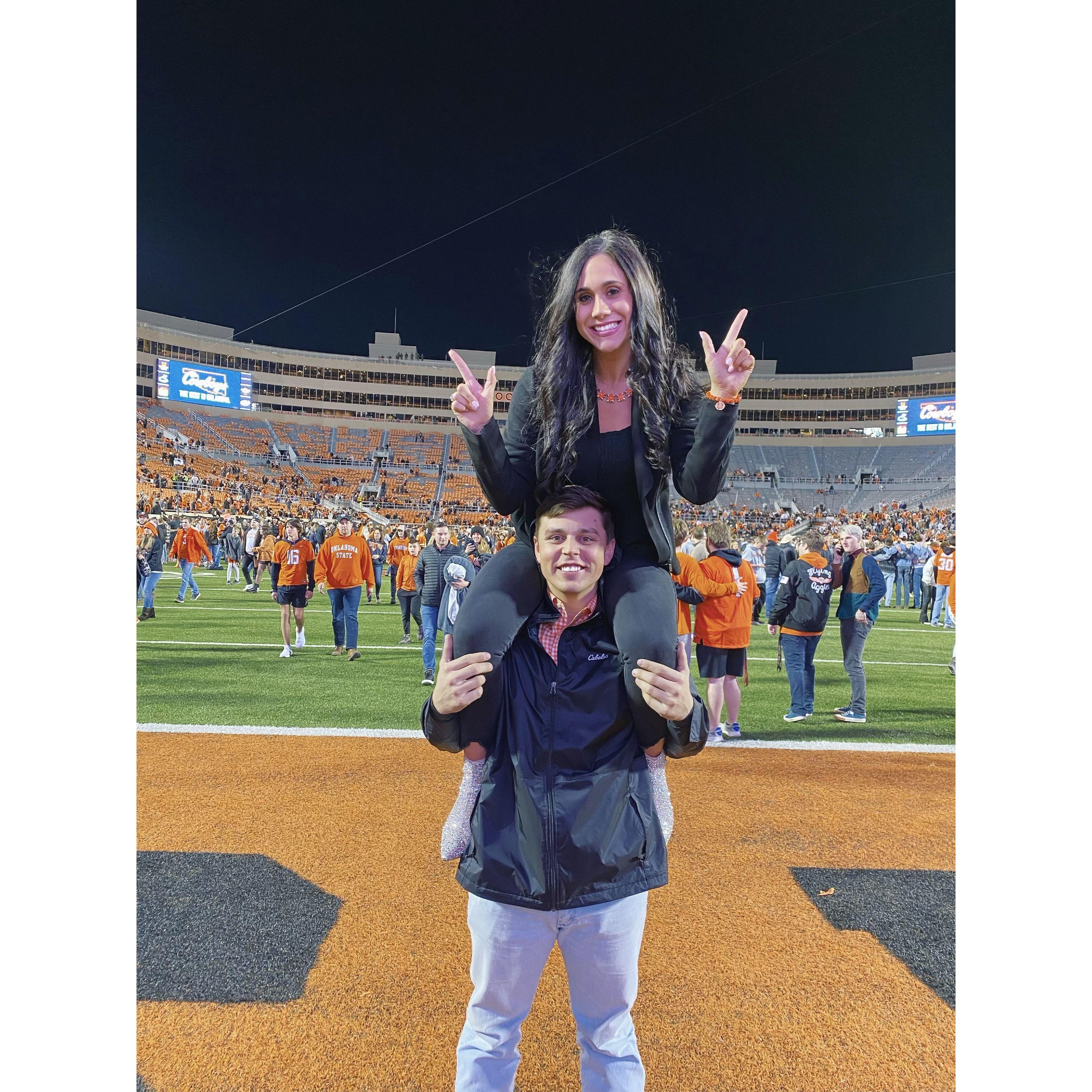 Bedlam 2021- WE BEAT OU and stormed the field!!