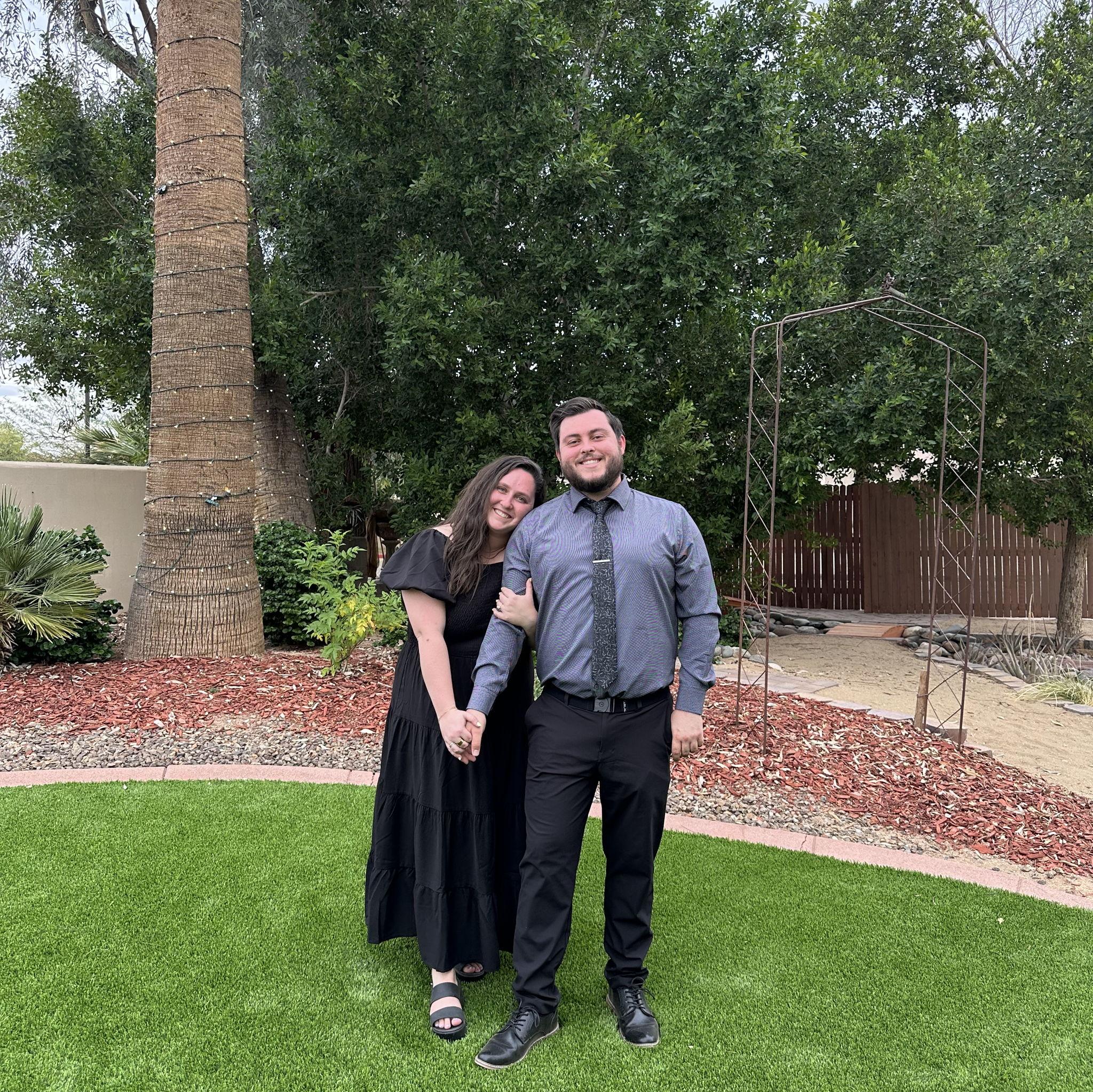 A beautiful night celebrating Jarod & Katy; and a funny little reminder of how small the world is (Jarod's dad was coincidentally Trevor's professor  in undergrad) - Phoenix