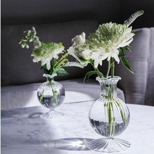Glass Cambridge Ella 7" Bud Vase Set of 2 (Clear)
