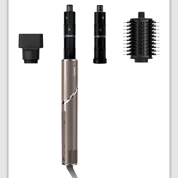 Shark FlexStyle Air Styling & Drying System, Powerful Hair Blow Dryer & Multi-Styler with Auto-Wrap Curlers, Oval Brush, Concentrator Attachment, Mocha, HD431BR
