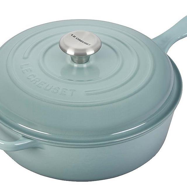 Le Creuset Enameled Cast Iron Signature Cassadou, 3.75qt., Sea Salt