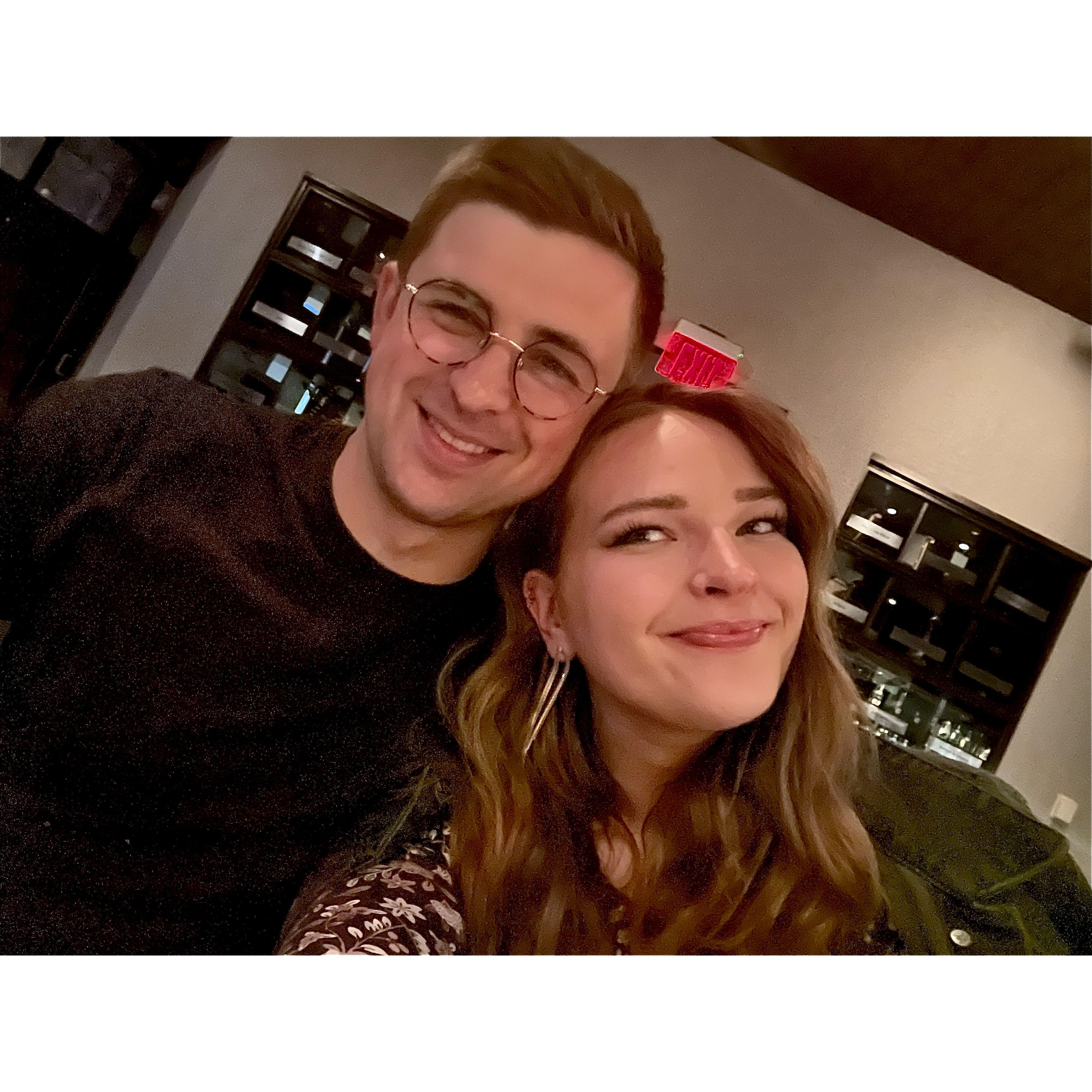 2024 - our last date night at Eno Vino pre move back to PA.