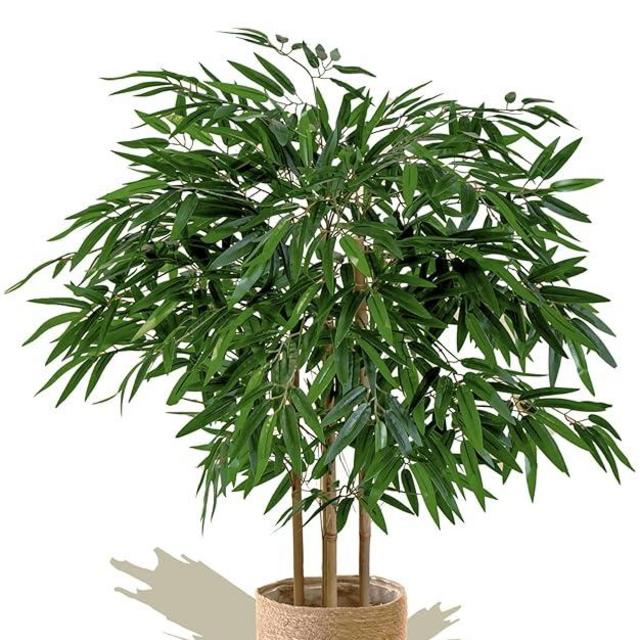Maia Shop Bamboo, Artificial Tree with Natural Canes, Made with The Best Materials, Ideal for Home Decoration, Artificial Plant 3.5 feet Tall - 41 inches