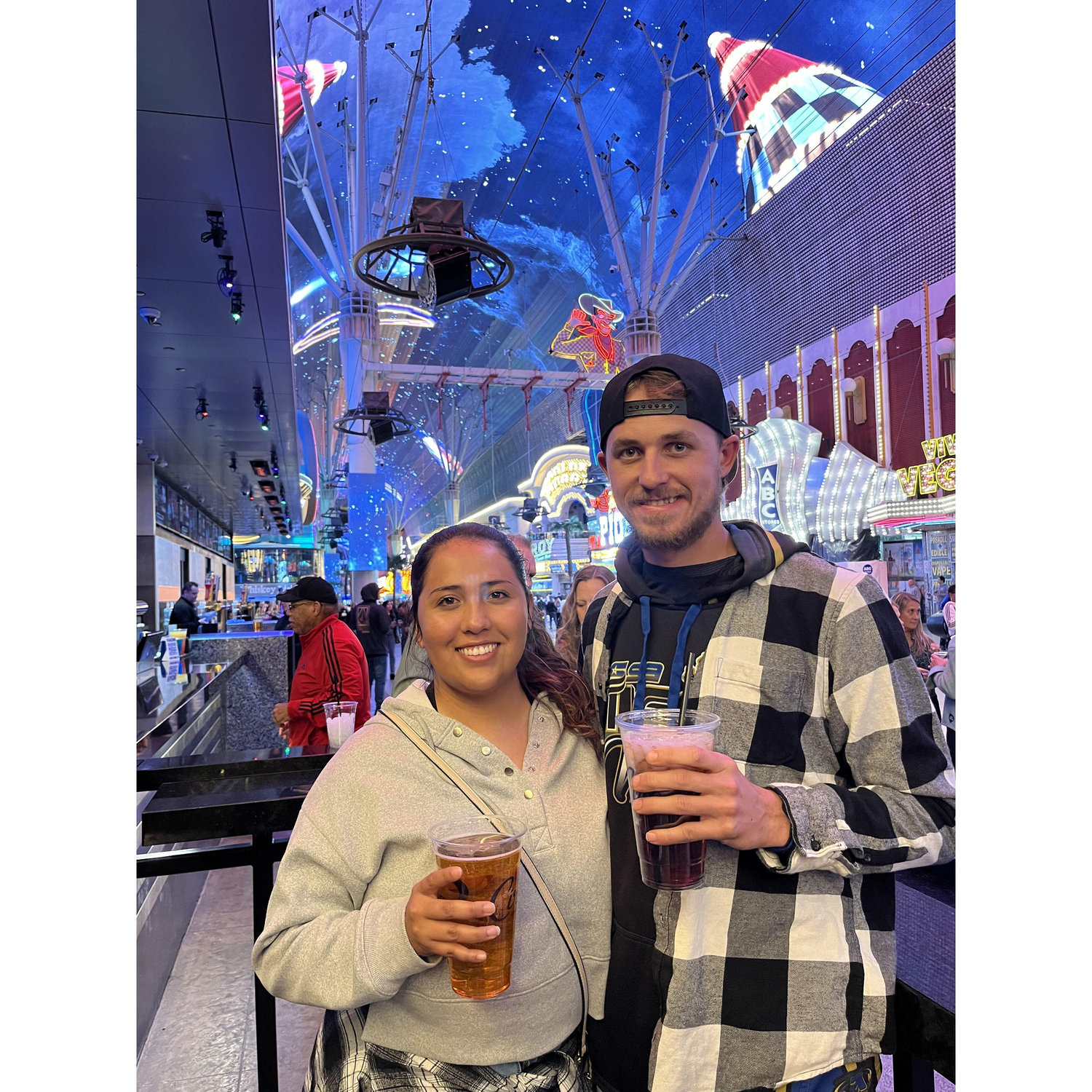 Our trip together in Vegas!! We enjoyed our time with friends while enjoy some drinks and playing a softball tournament!