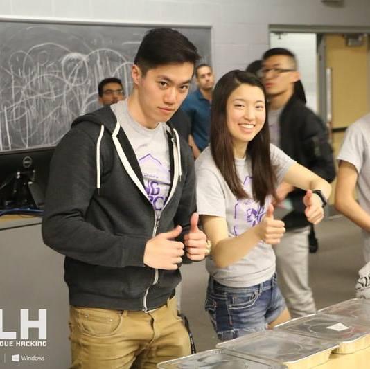 Our story starts here at a hackathon! We met while volunteering at EngHack 2017.