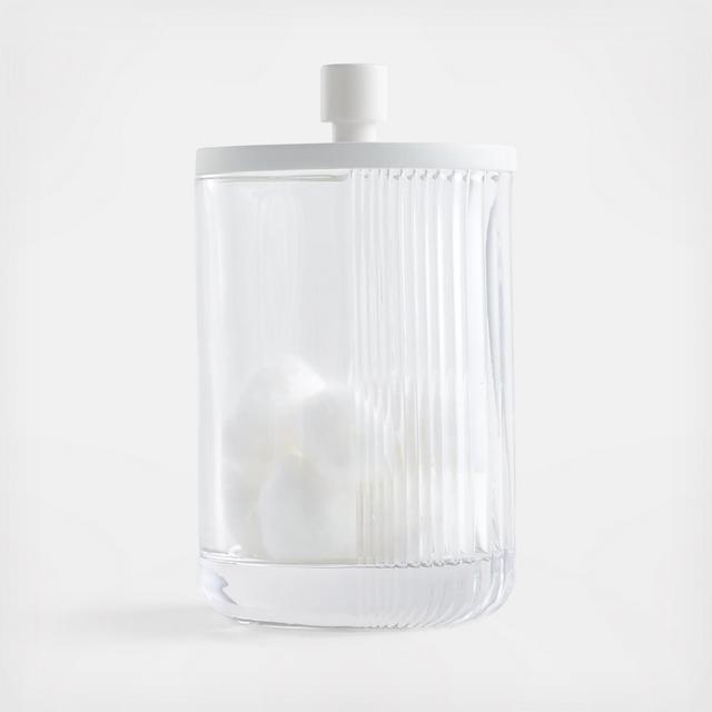 Ribbed Glass Canister