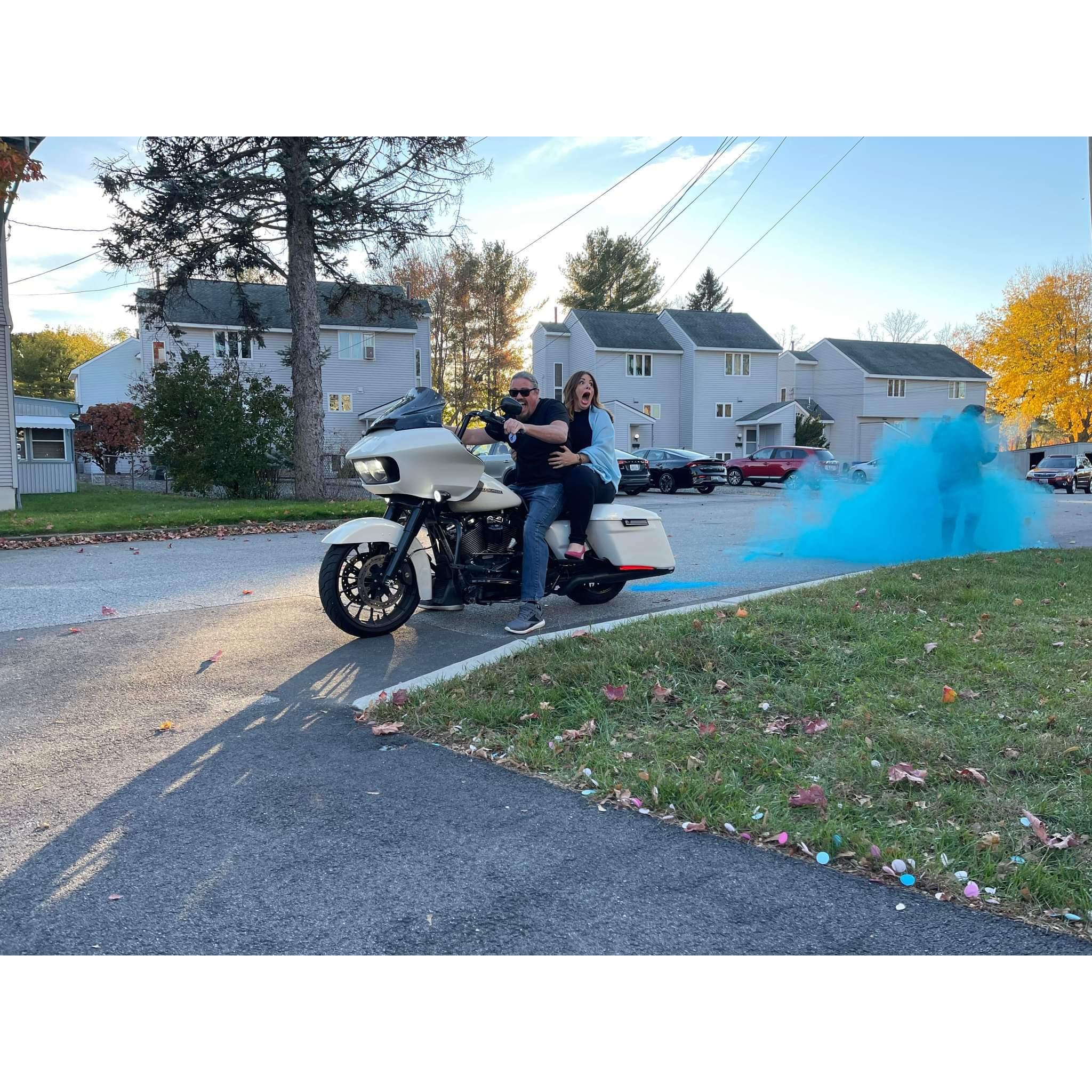 Our epic gender reveal!