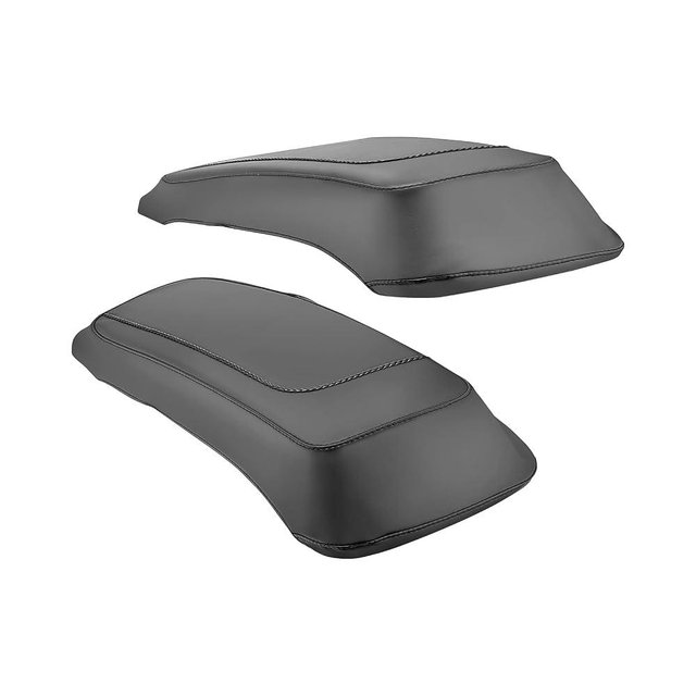 Mofun PU Leather Saddlebag Speaker Lid Bra Protective Cover Compatible with Harley Touring Road King Electra Road Street Glide 1993-2013