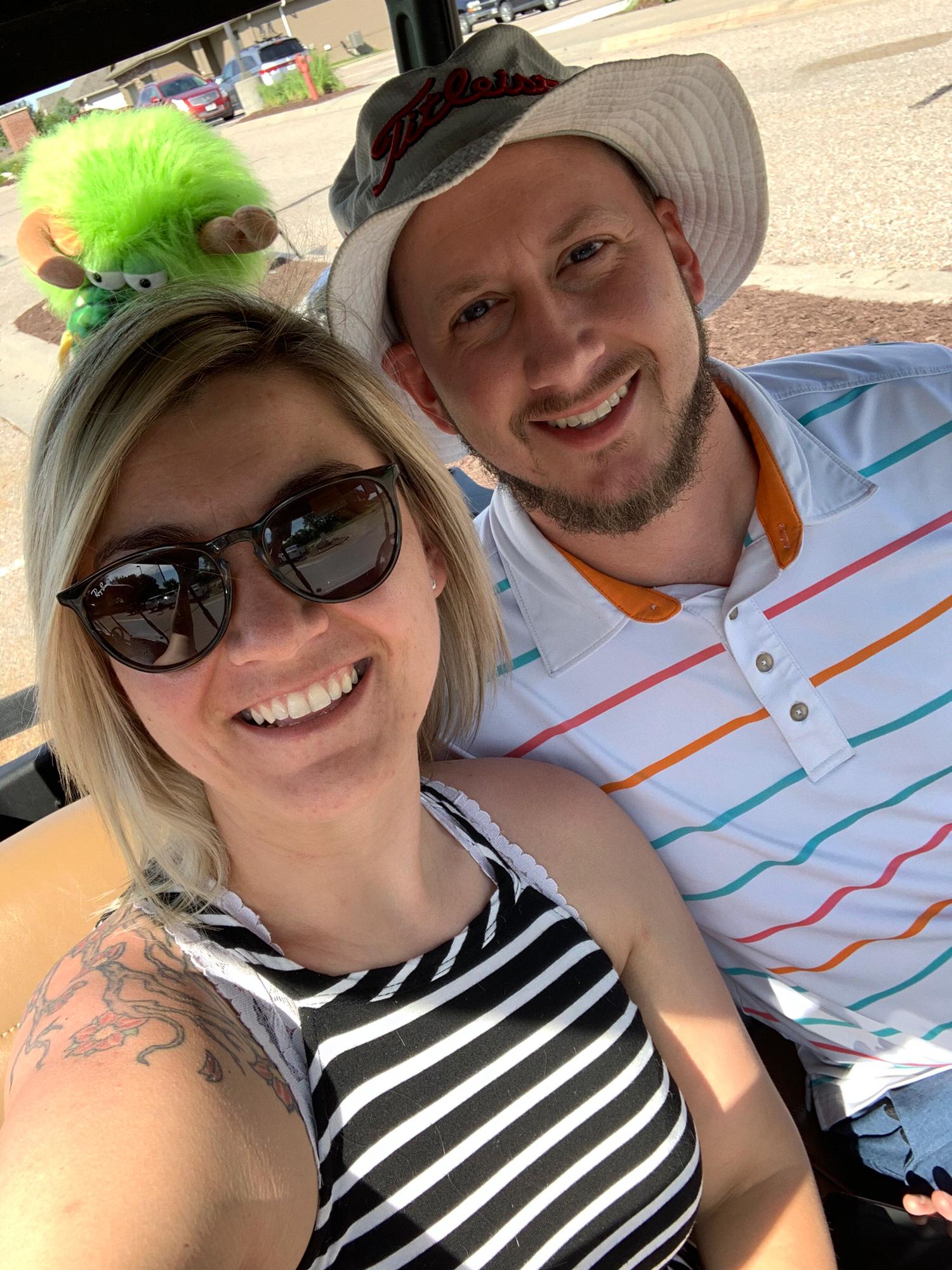 Our first time golfing together!