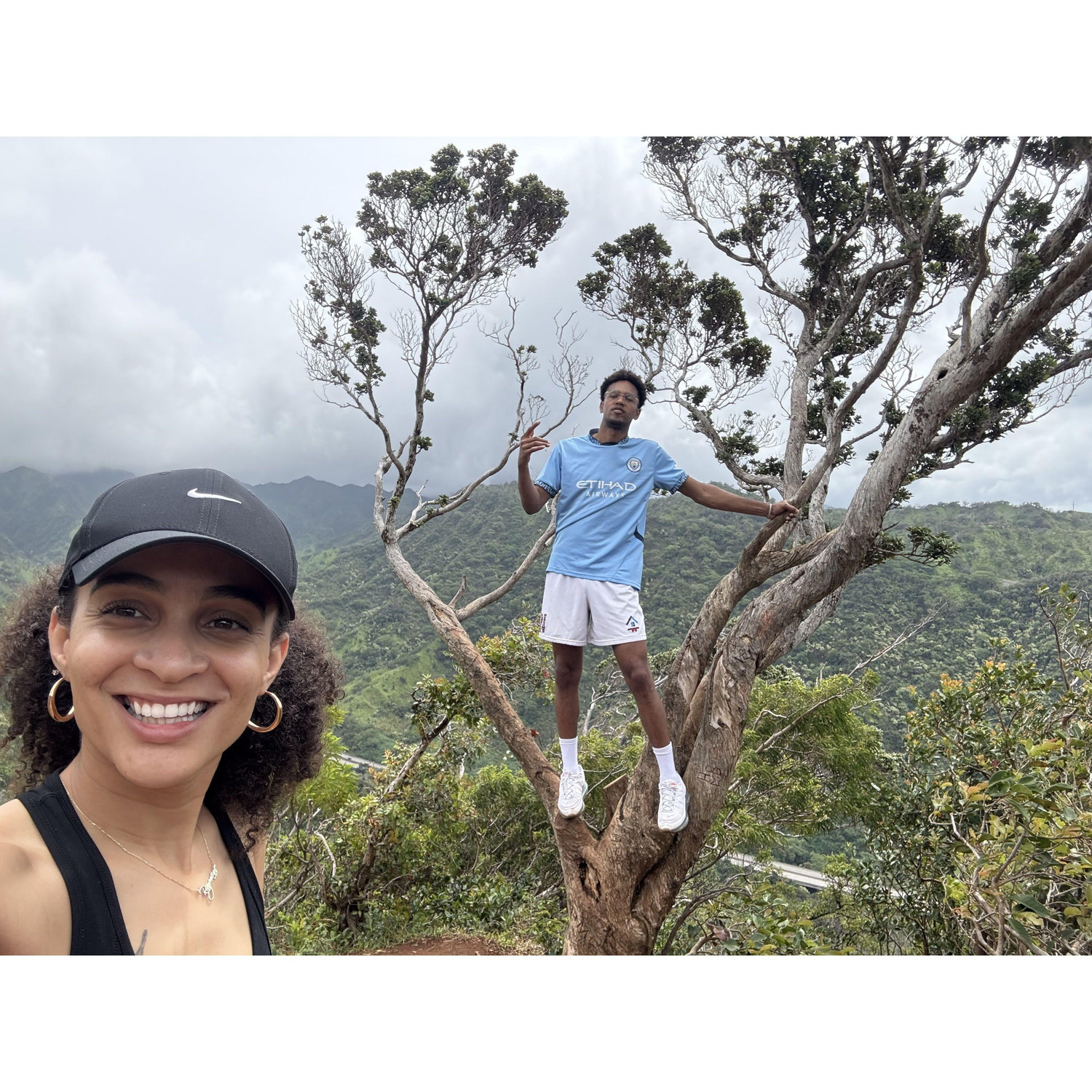 At the mountain peak!
