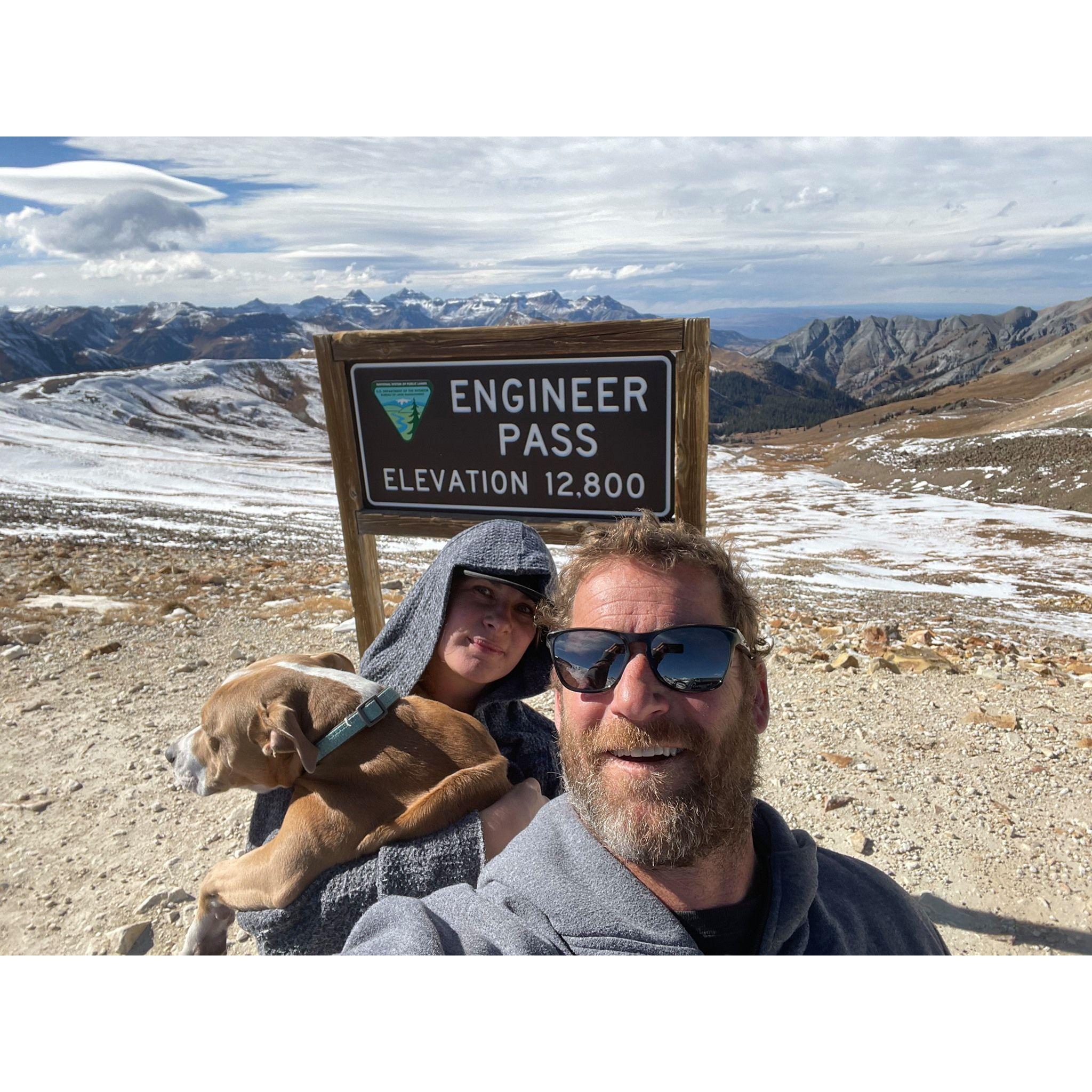 We made it over Engineer Pass...just a 'little' snow at the top ....we still have ptsd:)