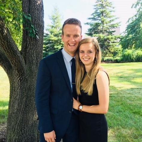 Us at his cousin Luke's wedding
