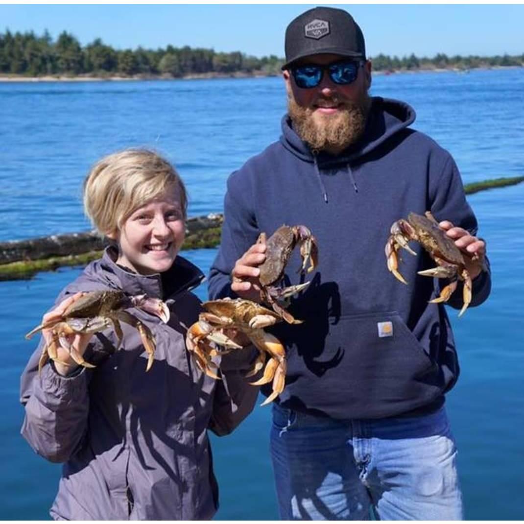 Our first trip out to Oregon to visit Eric's sister and brother-in-law. We got to go crabbing--a fun activity with a tasty reward!