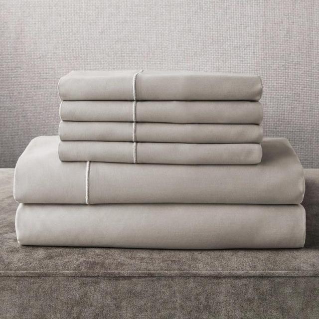 1000 Thread Count Egyptian Cotton Sheet Set, size King, color: Stone Tile