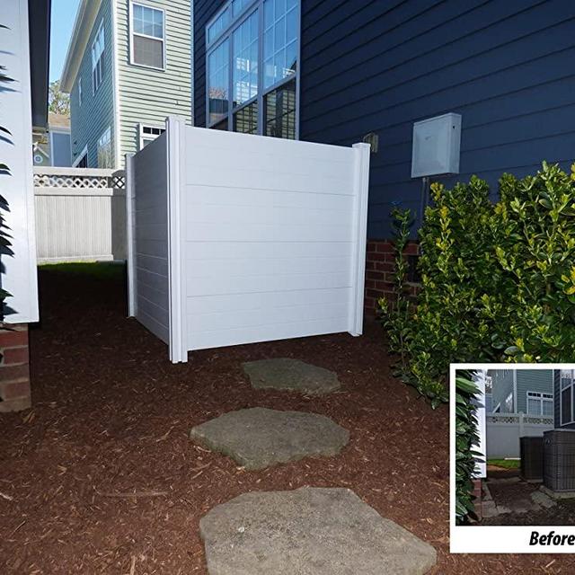 Zippity Outdoor Products ZP19014 Premium Vinyl Privacy Screen, 48"W x 48"H (Unassembled), White