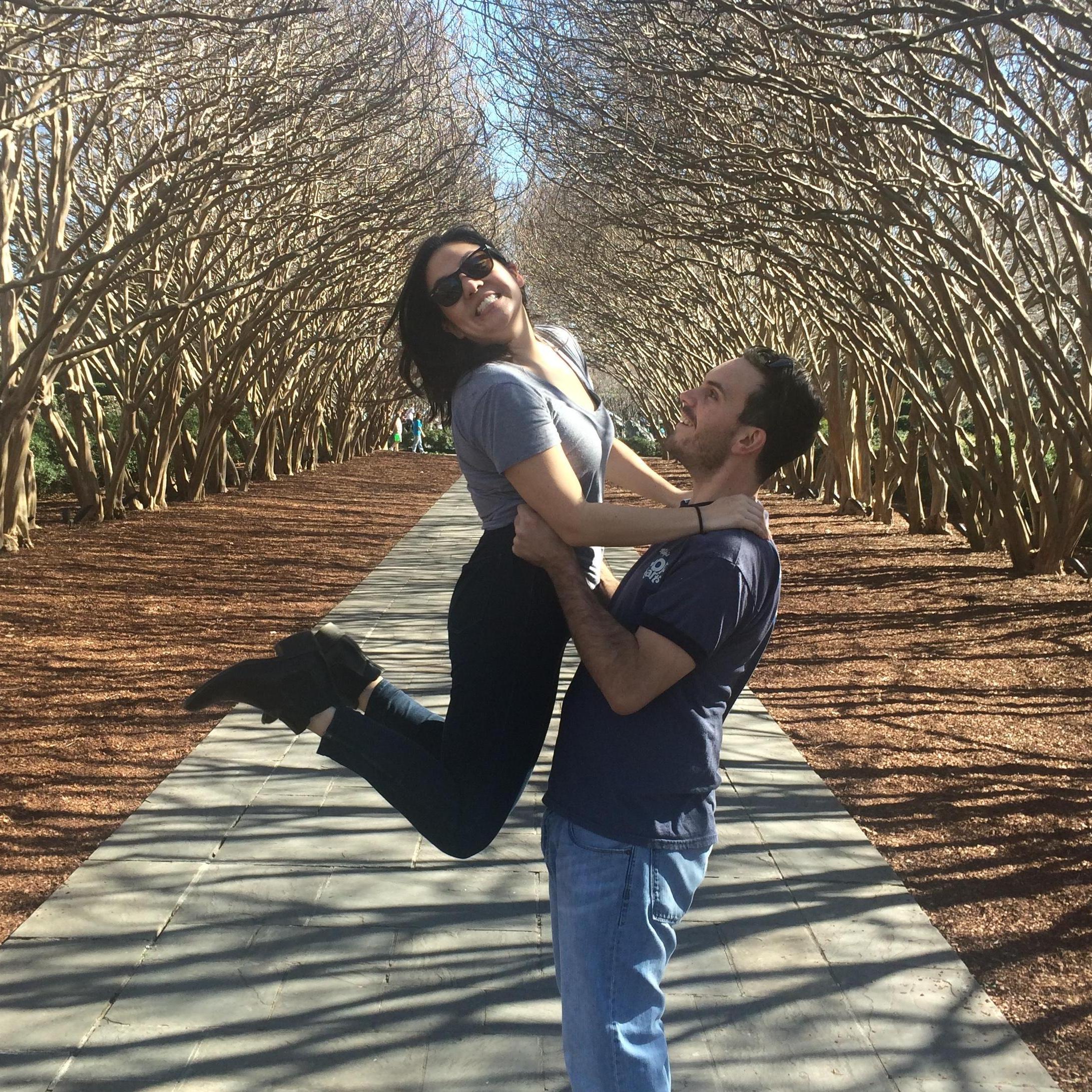 Jumping for joy in Dallas, TX