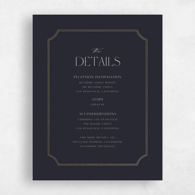 Ebony, Black Wedding Enclosure - Rothenburg Foil