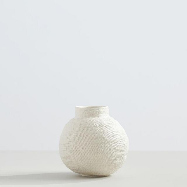 Frasier Textured Ceramics, Small, White