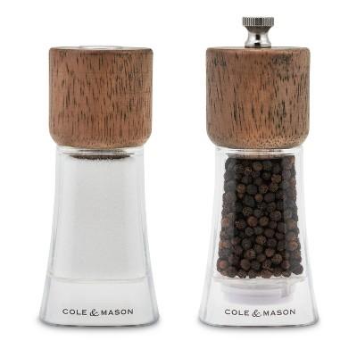 Cole & Mason Maccelfield Round Top Soft Square Wood Mill and Shaker Set