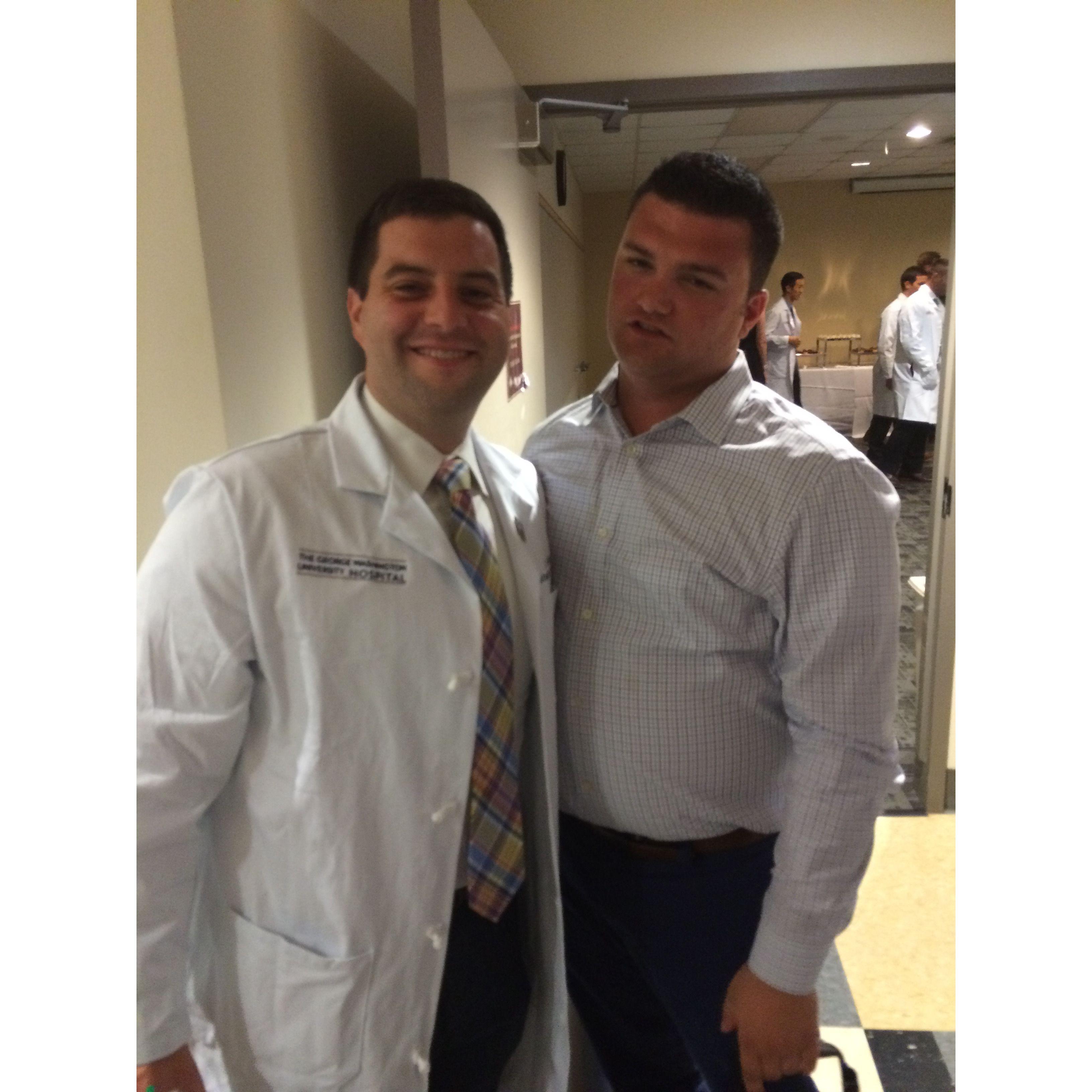 First day at GW - Jason was ready for me to not be a med student any more