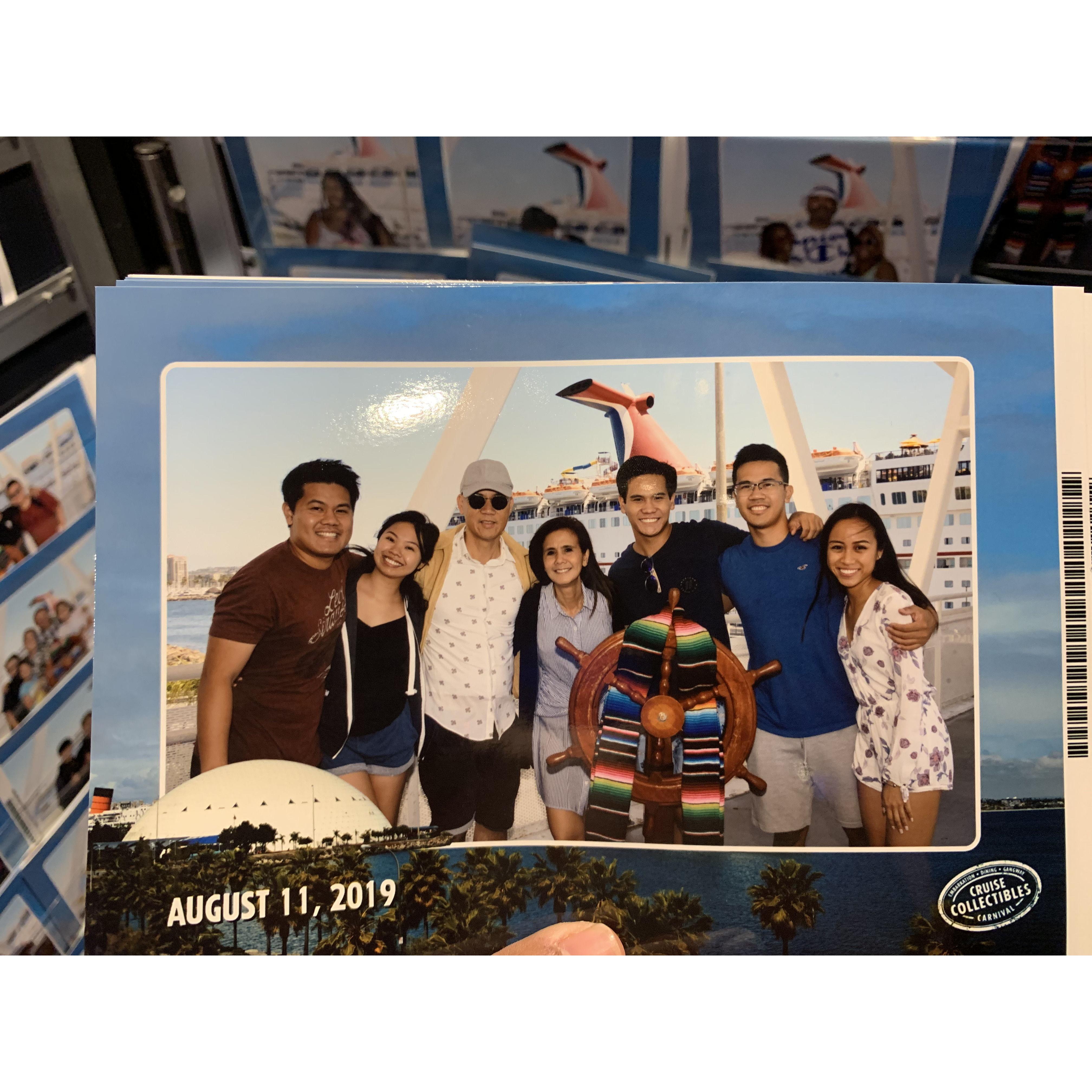 First Cruise with Christian's Family