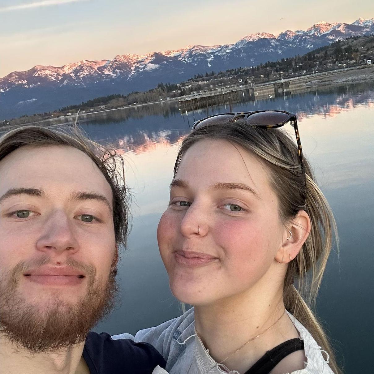 Flathead Lake, Montana! Right down the road from our house. One of many beautiful sunsets over the Mission Mountains.