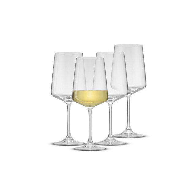 Sidney 17oz White Wine, Set of 4, Clear