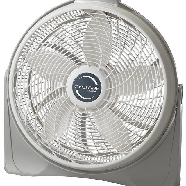 Lasko 3520 20" Cyclone Pivoting Floor Fan,White 20