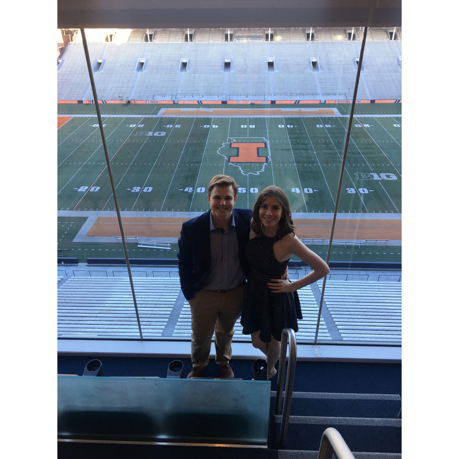 Celebrating our first anniversary at Memorial Stadium