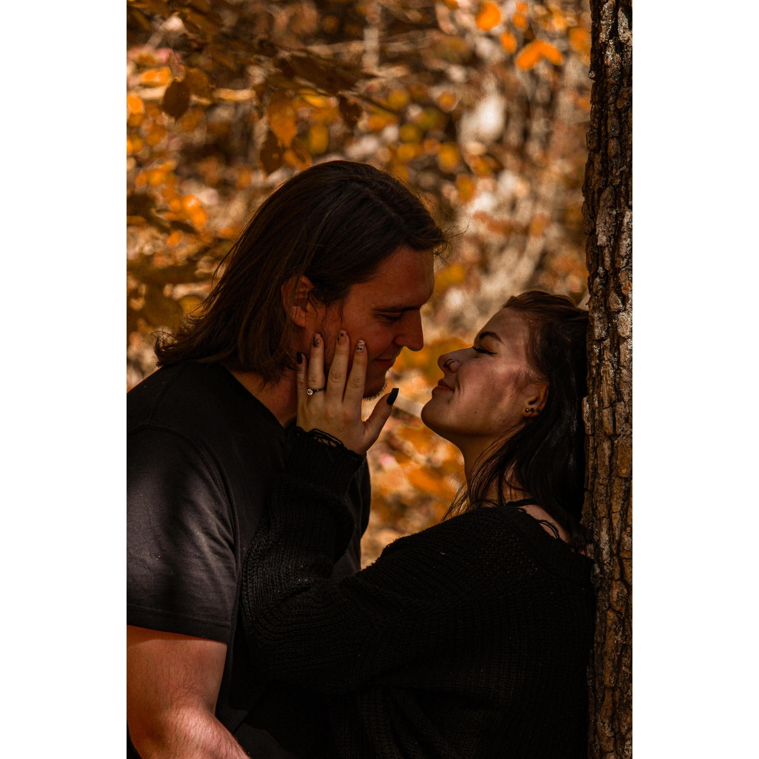 we were making jokes with each other trying so hard not to laugh during this photo and then sealed it with a kiss