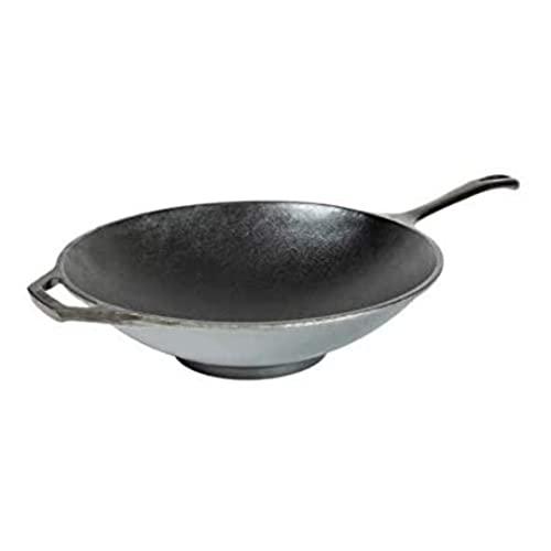 Lodge Chef Collection 12 Inch Cast Iron Chef Style Stir Fry Skillet. Seasoned & Ready for the Stove, Grill/Campfire. Made from Quality Materials for a Lifetime of Sautéing, Baking, Frying & Grilling
