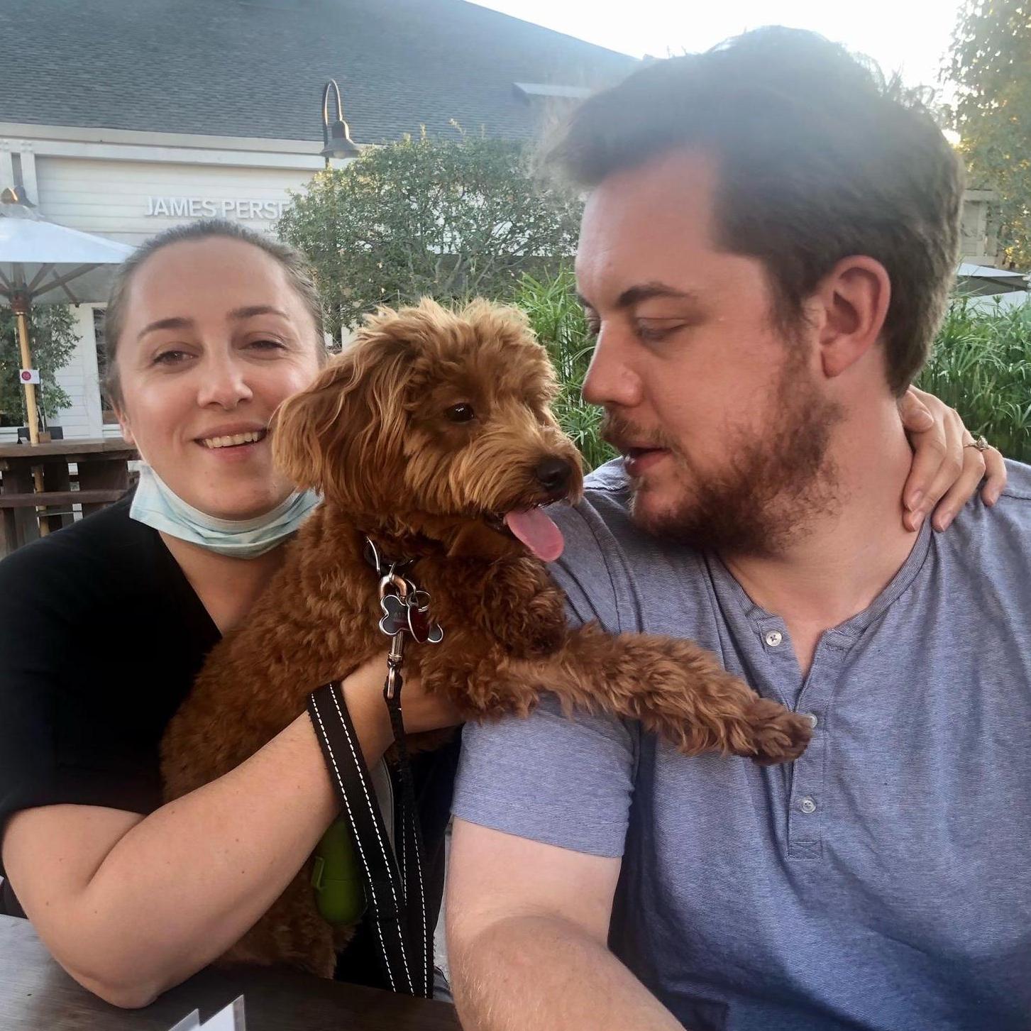 Us with our puppy Brody!