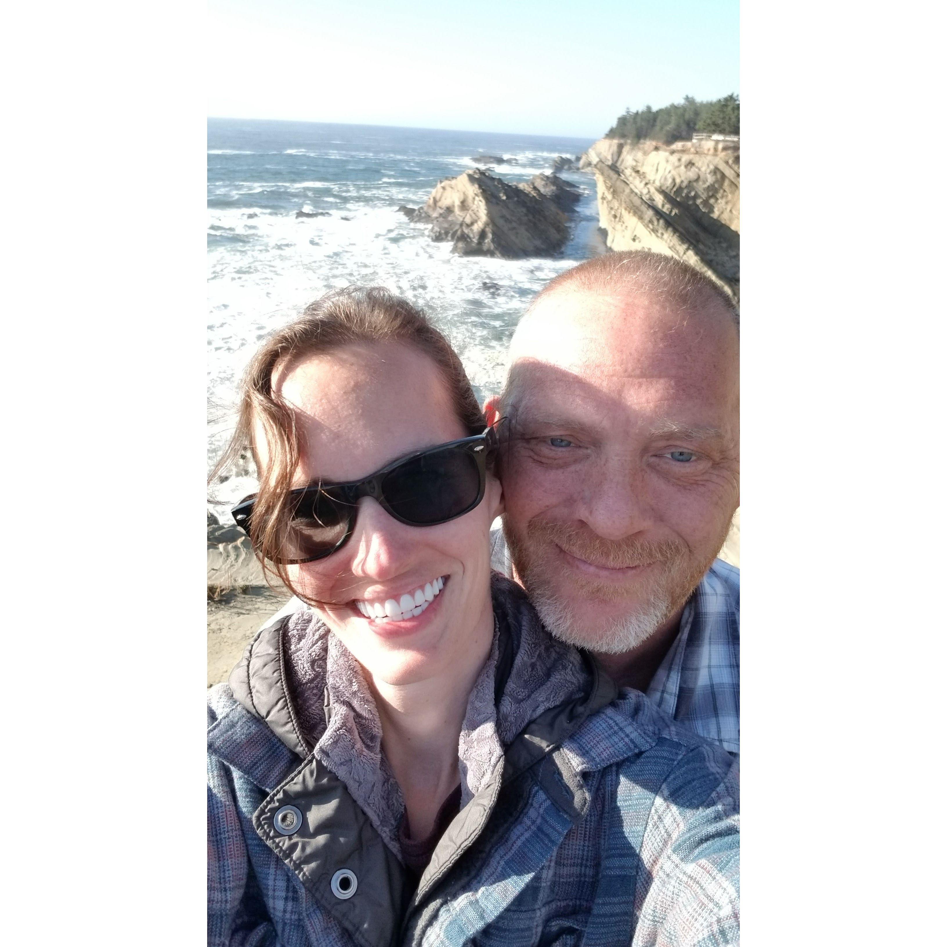 Finishing up our first vacation at Shore Acres in Oregon