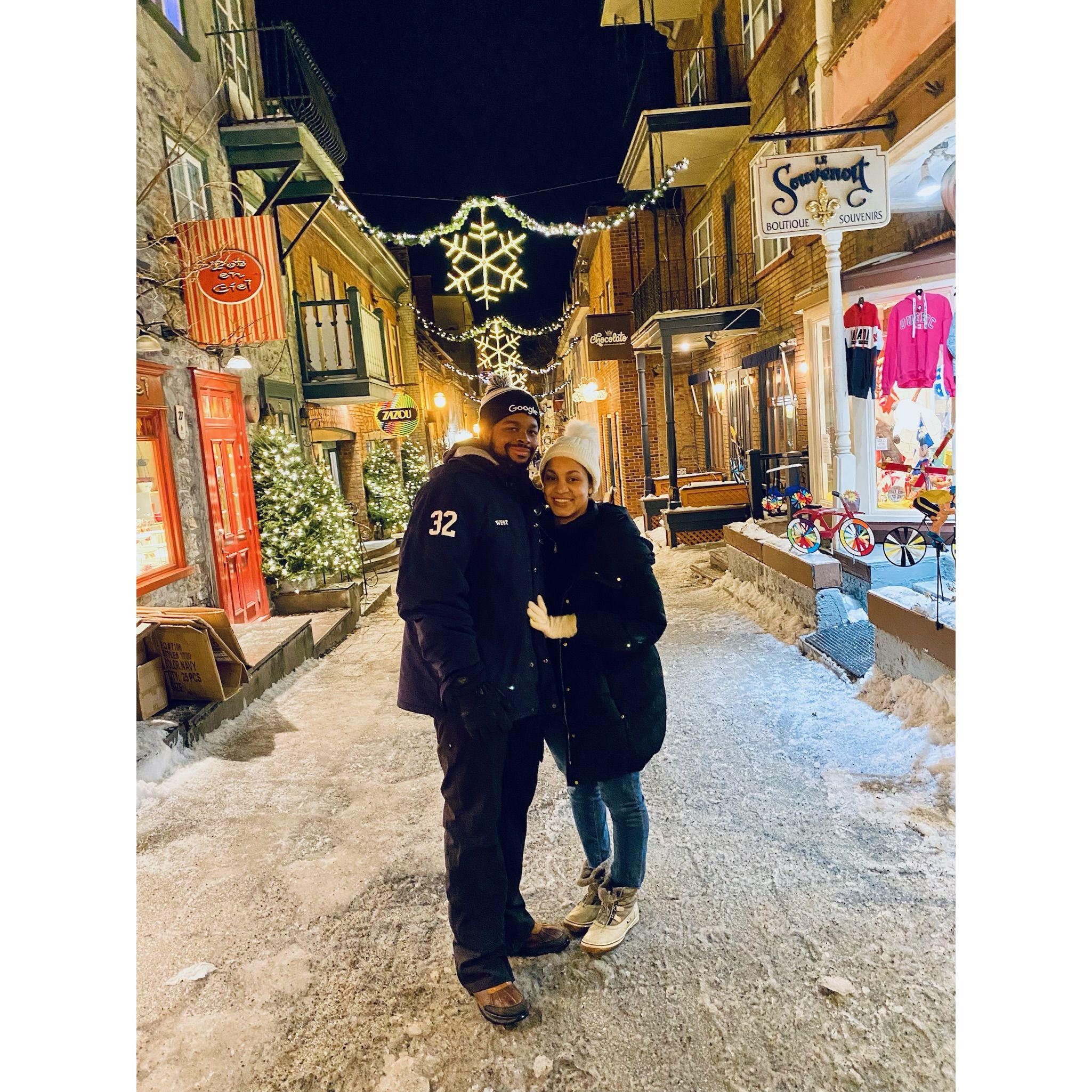 A very snowy trip to Quebec, Canada.