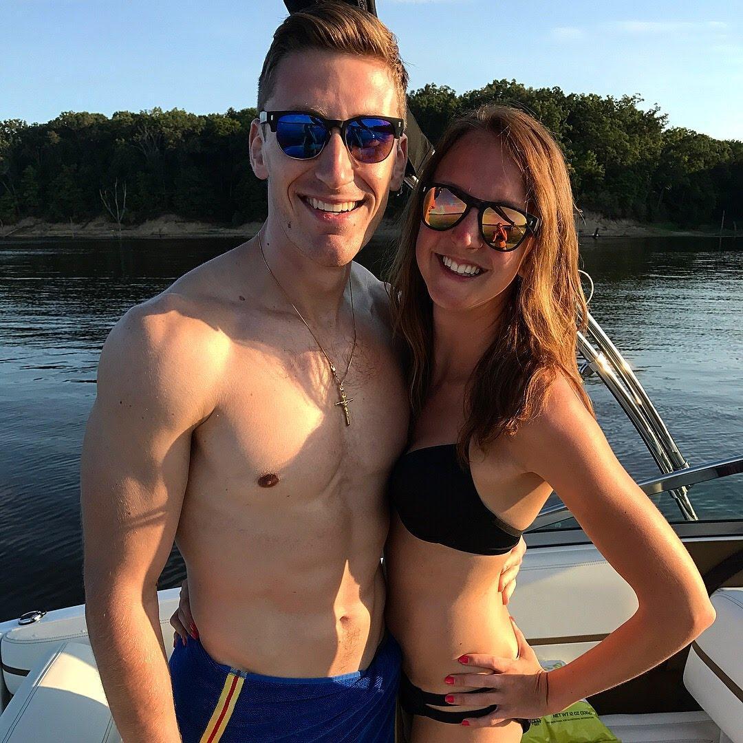 Pat learned to ski on Lake Shelbyville, Ashley's favorite place in the world.
