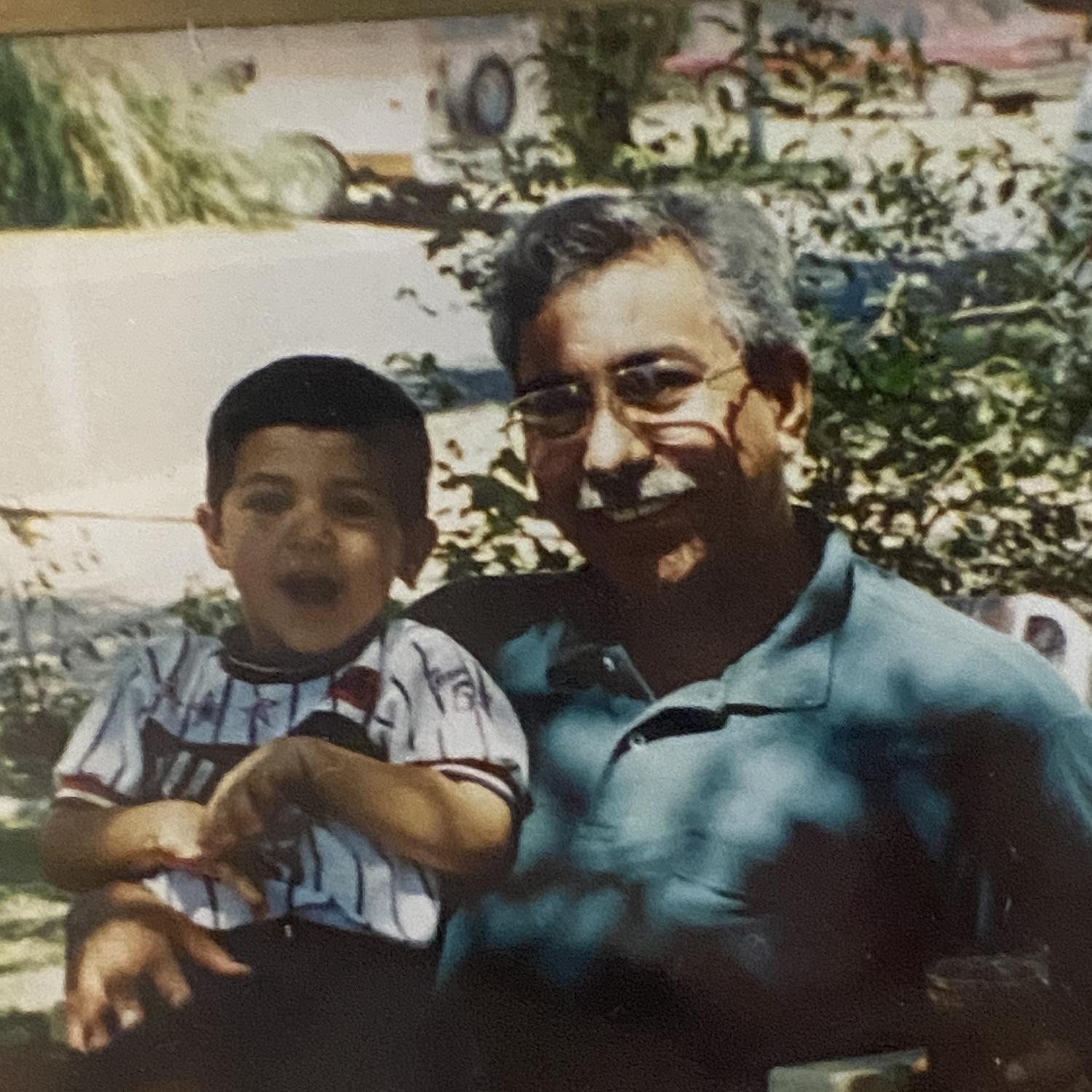 Xavier with his Papa.