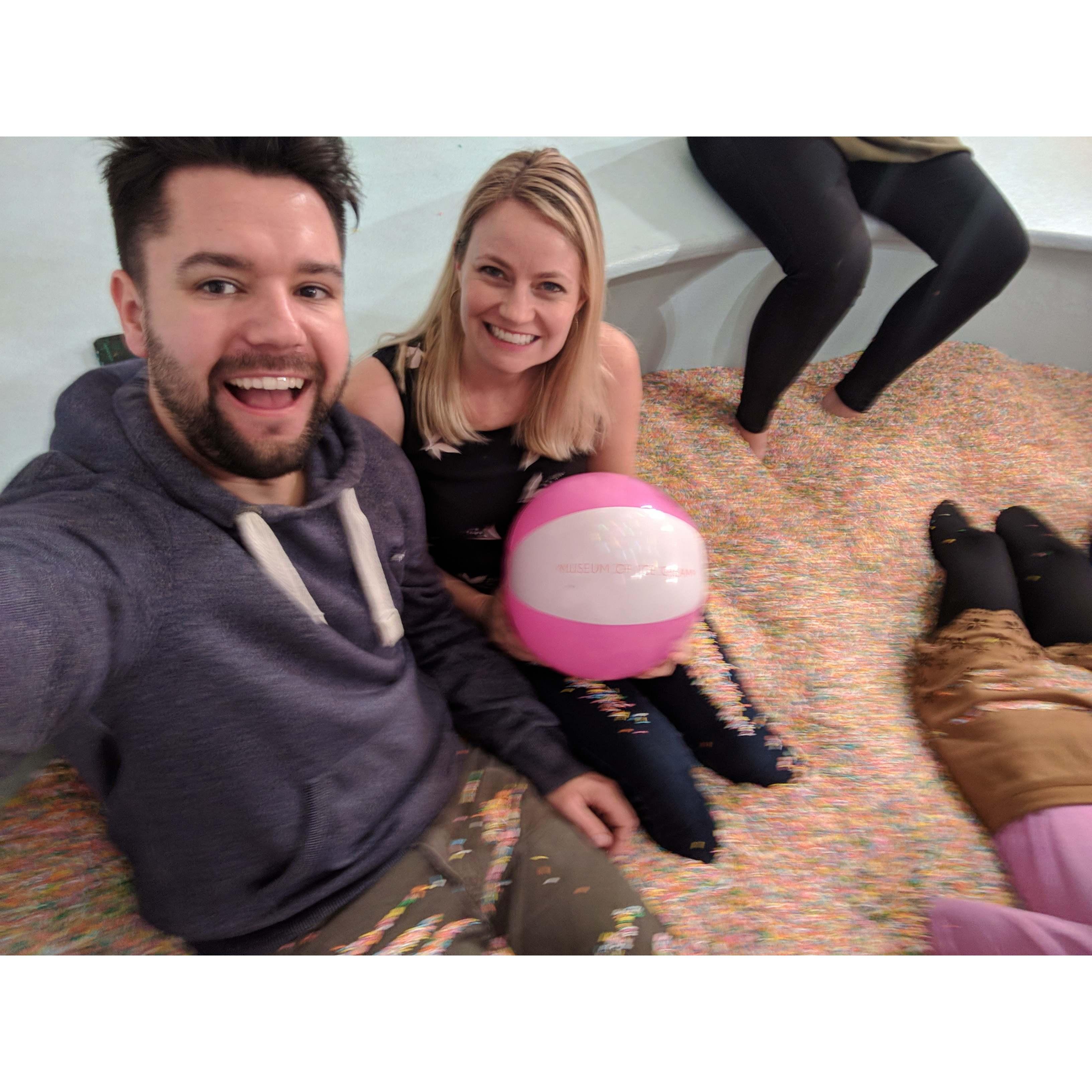 Date night at the Museum of Ice Cream.